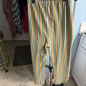 Boheme Multicolor Striped Flare Pants